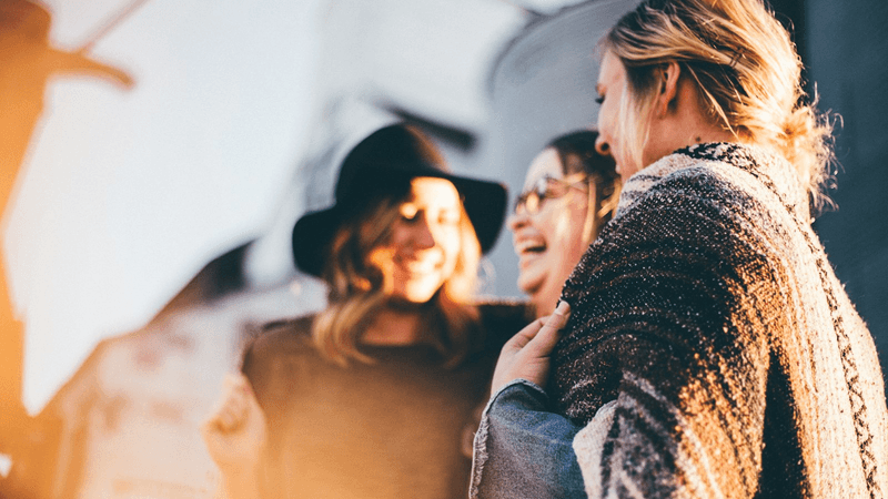 People connecting through chat
